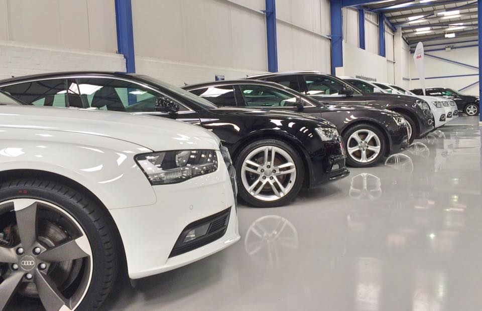 Car Showroom resin flooring - Automotive flooring - Monarch resin flooring UK