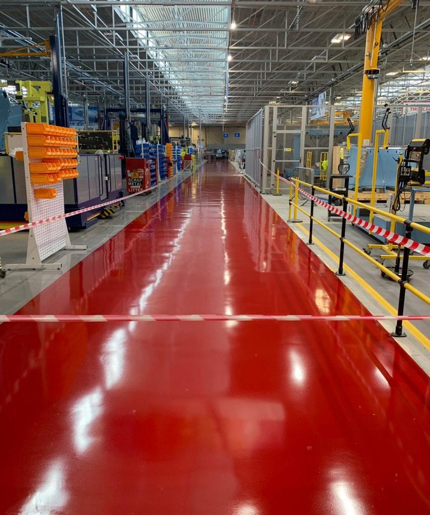 factory flooring lancashire - epoxy resin
