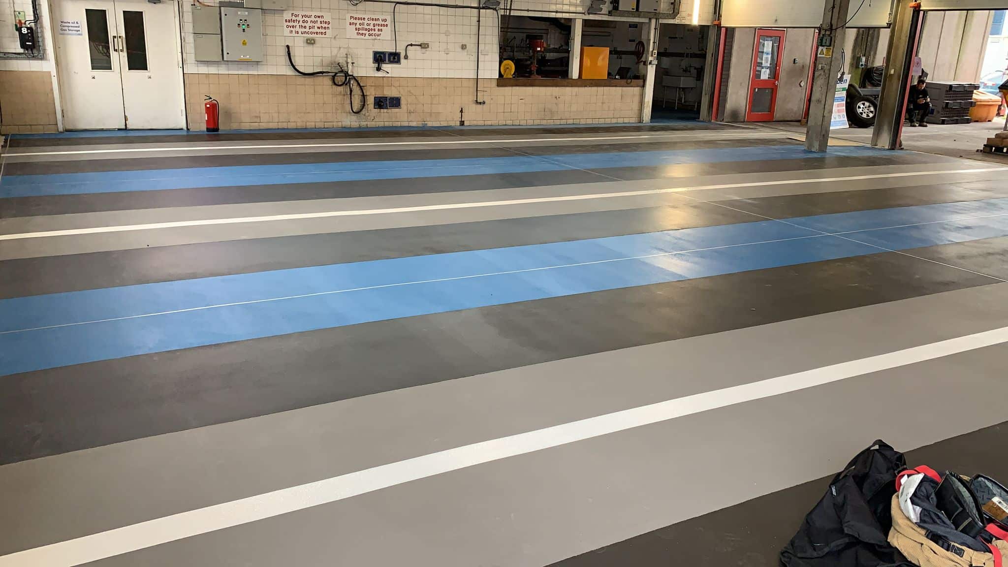 automotive resin flooring Manchester emergency services flooring