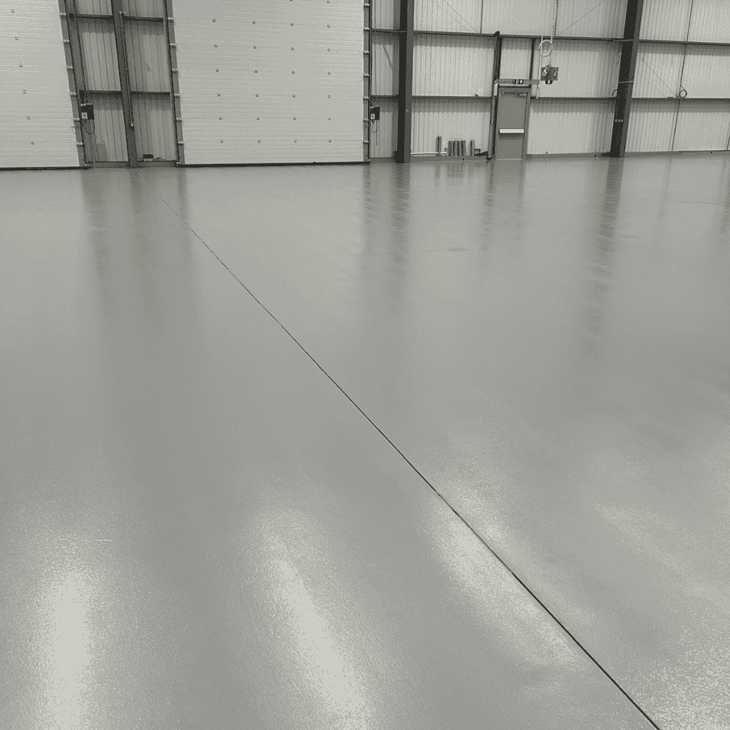 Sunderland resin floor warehouse installation grey floor jointing