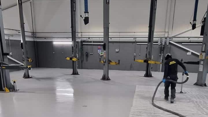 vacuum before resin instalment